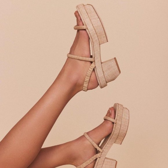 Cult Gaia Tan Sandals - Picture 1 of 8